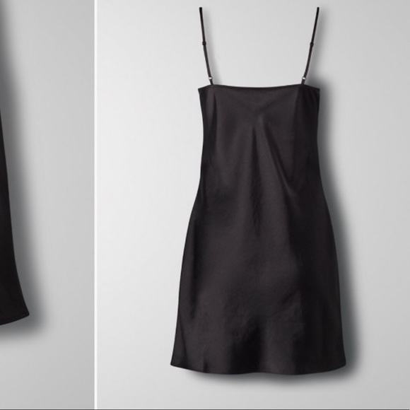 COPY - TNA Aritzia Black Slip Dress - Picture 2 of 7